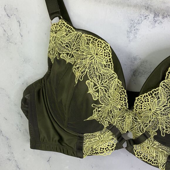 Playful Promises Bra y2k Gabi Fresh Lace 38C Balcony coquette Green romantic - Picture 6 of 11